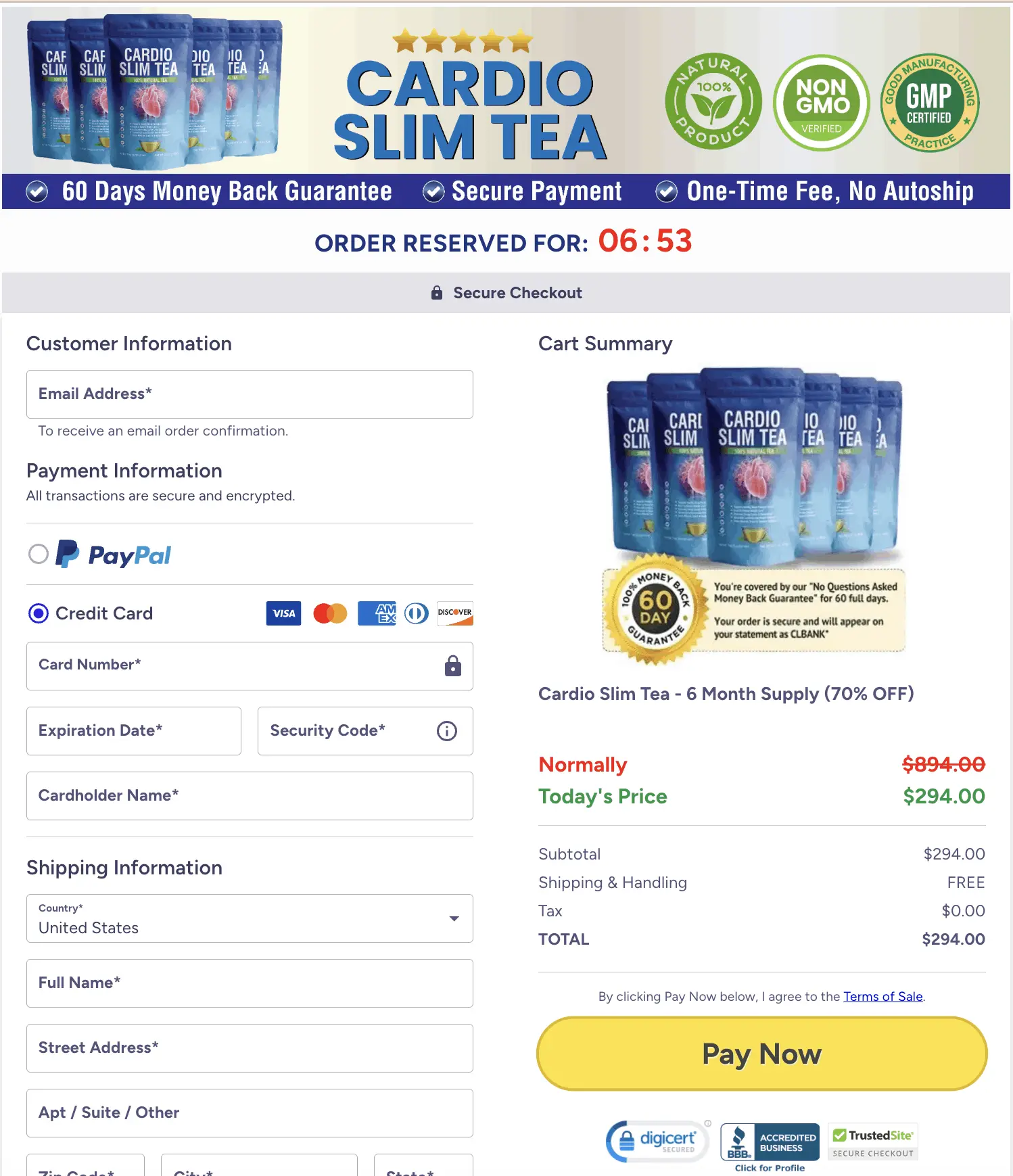 Cardio Slim Tea product image